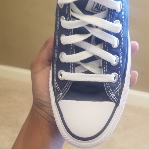 Blue Low Top Converse - Picture 2 of 7